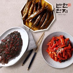 반찬단지 청양간장고추1kg+무말랭이1kg+깻잎무침1kg