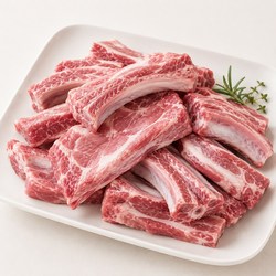 [산들해] 국내산 한돈 등갈비 캠핑용 찜 구이 돼지고기, 1박스, 2kg