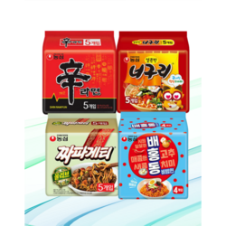 신라면 5입 + 너구리 5입 + 짜파게티 5입 + 배홍동 4입 [총19봉]