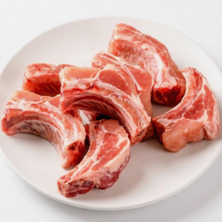 최고기나라 근막제거 돼지고기 듀록 통 등갈비 쪽갈비 3kg, 1개