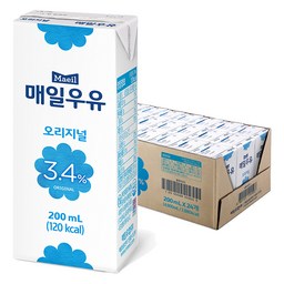 매일우유 오리지널, 200ml 24개 - 신선함과 가성비의 완벽 조화!