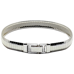 팔찌 커플 실버 체인 착용 사진