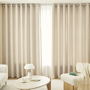 쁘리엘르 제이드2 아일렛 암막 커튼 2장