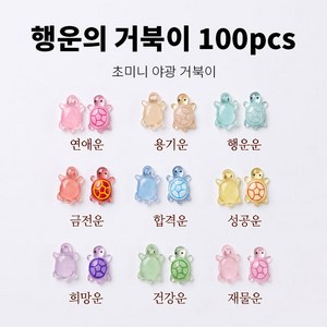 써니센스 야광 거북이 금붕어 키링 키트