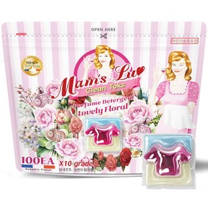 맘스럽 클린톡스 10배고농축 국내산기술력 특대용량 캡슐세제 프로방스 실내건조형 프리미엄 프랑스고급향수 타입