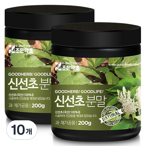 조은약초 신선초가루, 10개, 200g