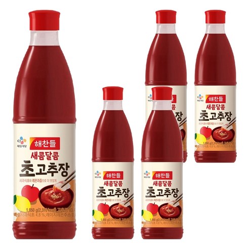 해찬들 새콤달콤 초고추장, 1.05kg, 5개