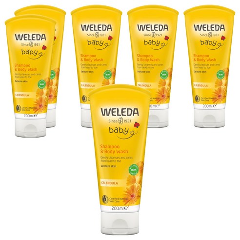 벨레다 카렌듈라 베이비 샴푸 앤 바디워시, 200ml, 6개