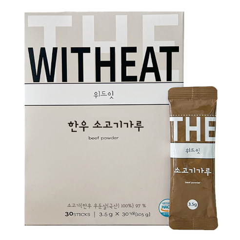 위드잇 한우 소고기가루 30p, 소고기맛, 105g, 1개