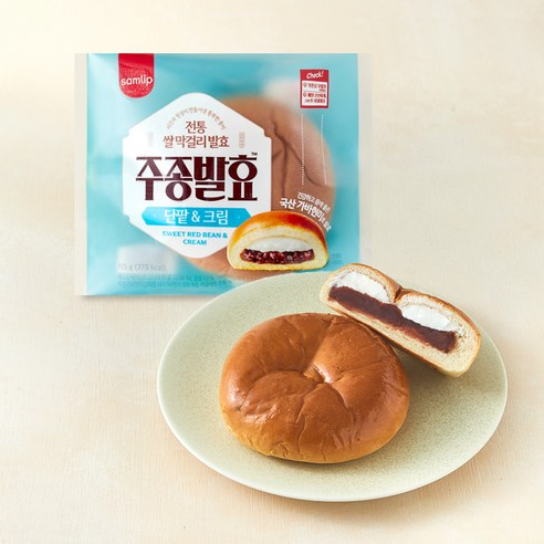 삼립 주종발효 단팥크림빵 115g
