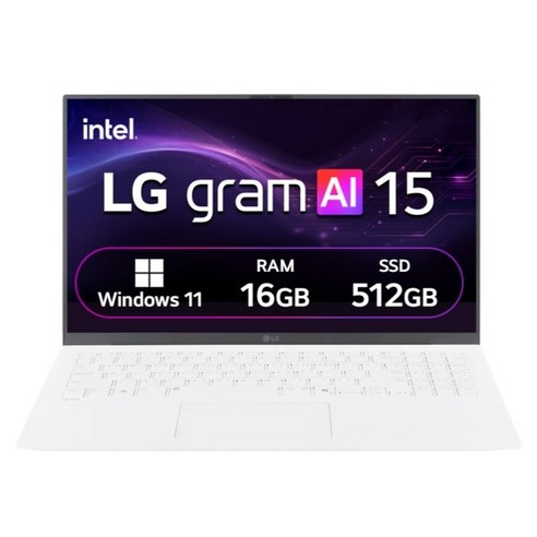 LG전자 2026 그램 AI 15 코어 Ultra5, 에센스 화이트, 15ZB90S-GA5CK, 512GB, 16GB, WIN11 Home