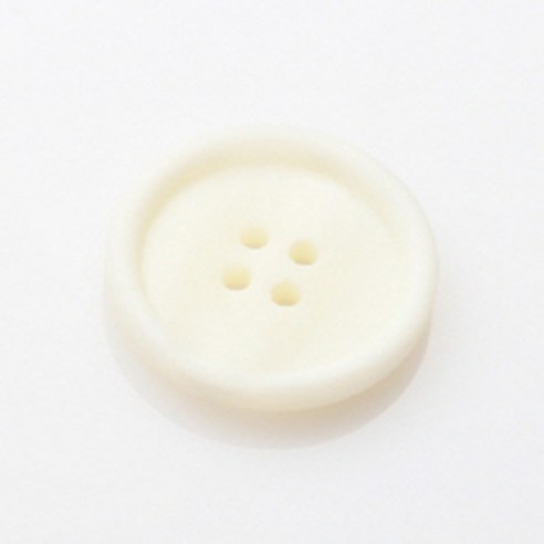 HR빅버튼 워킹 무광 단추 15mm, 화이트, 12개입