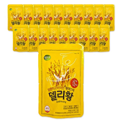 델리황 황태스낵 버터맛, 20g, 20개