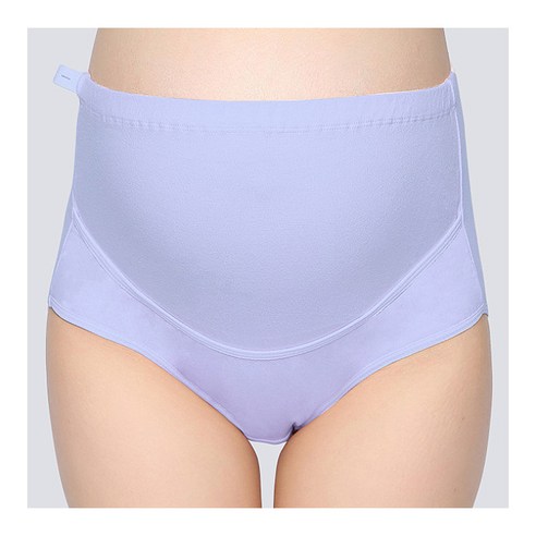 복부 더블 벤트랄 디자인 임산부 팬티, 퍼플