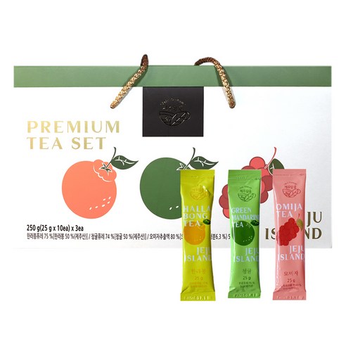 제주담움 프리미엄 차스틱 250g x 3종 세트