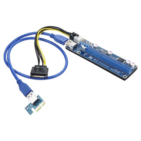 컴스 PCI Express 비트코인 채굴전용 변환 어댑터 PCB 키트 PCI E 1X TO 16X