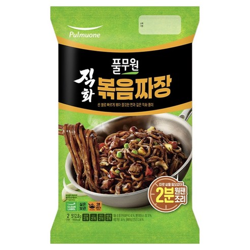 풀무원 직화 볶음 짜장 2인분 512.8g