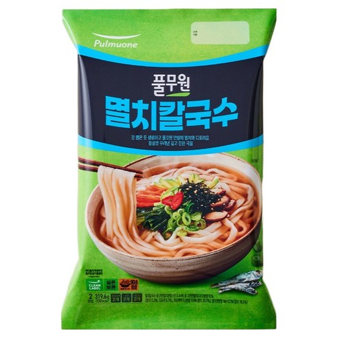 풀무원 멸치칼국수 2인분, 319.6g, 1개