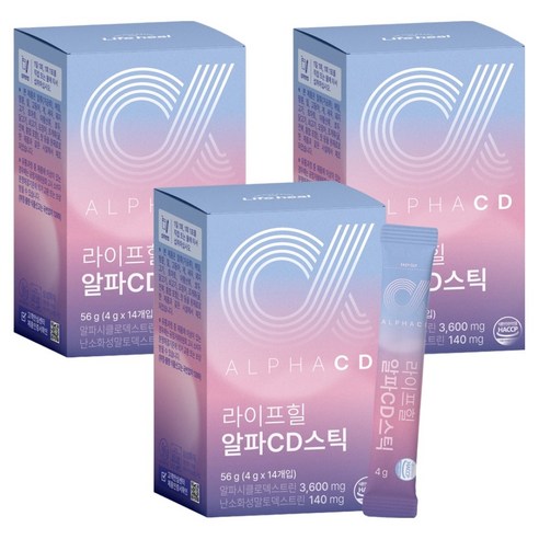 라이프힐 알파CD스틱 14p, 3박스, 56g
