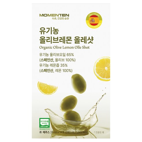 모먼튼 올리브레몬 올레샷 14p, 1개, 280ml
