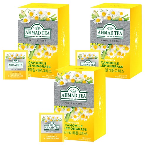 아마드티 캐모마일 레몬그라스 허브차, 1.5g, 20개입, 3개