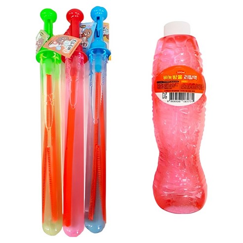 스틱 왕 비눗방울 대용량 280ml x 3p + 리필액 500ml 세트