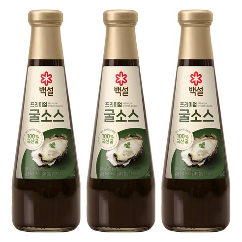백설 프리미엄 굴소스, 500g, 3개