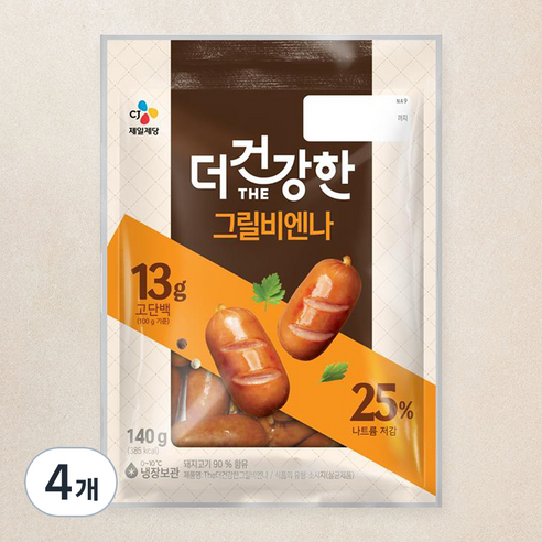 [로켓프레시] 더건강한 그릴 비엔나 소시지, 140g, 4개