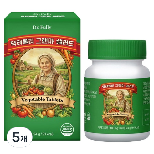 닥터풀리 그랜마 샐러드 24g, 5개, 60정