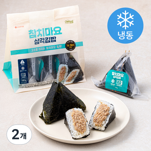 [로켓프레시] 쉐푸드 참치마요 삼각김밥 3개입 (냉동)