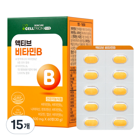 이너랩 액티브 비타민B, 60정, 15개