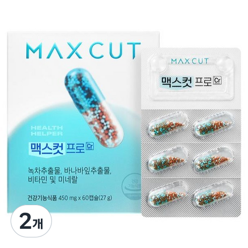 헬스헬퍼 맥스컷 프로 Cr, 60정, 2개