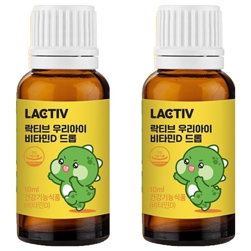 락티브 우리아이 비타민D 드롭, 10ml, 2개