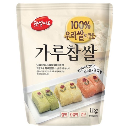 햇쌀마루 가루찹쌀 국산, 1개, 1kg