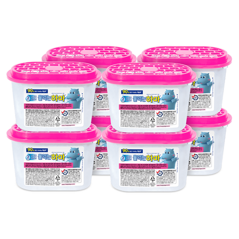 물먹는하마 습기제거제 옷장용, 300g, 8개