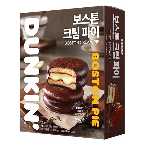 던킨도너츠 보스톤 크림 파이 12개입
