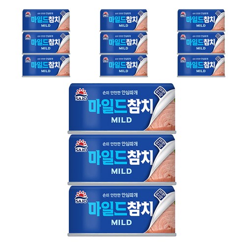 사조참치 마일드 참치, 100g, 12개