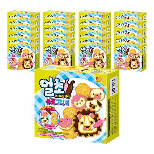 해태제과 얼초 동물그리기 52g