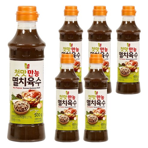 첫맛 만능 멸치육수, 500g, 6개