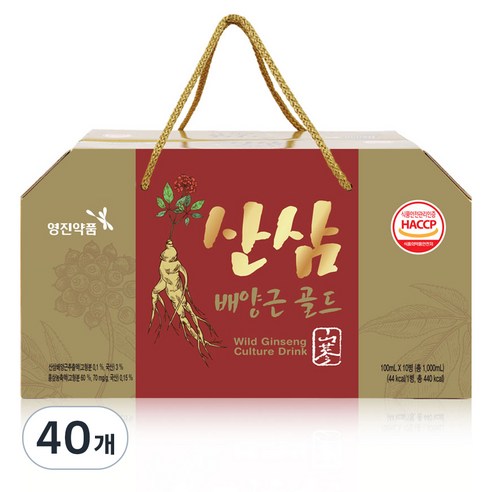영진약품 산삼배양근골드, 100ml, 40개