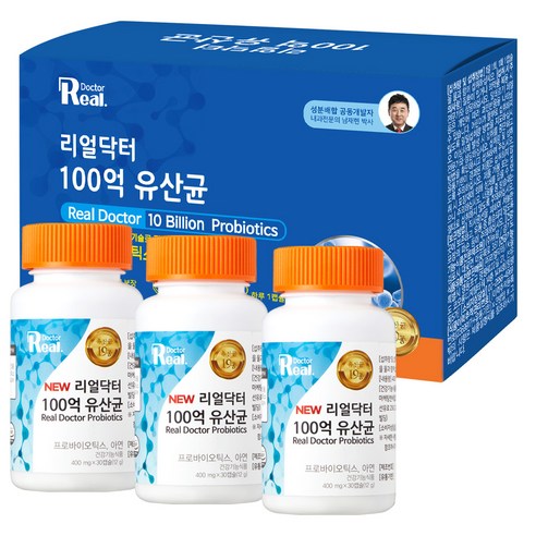 리얼닥터 100억 유산균, 30정, 3개