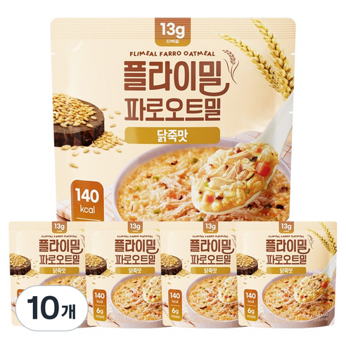 플라이밀 파로오트밀 닭죽맛