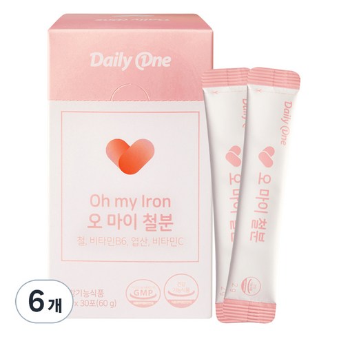 데일리원 오 마이 철분 30p, 6개, 60g