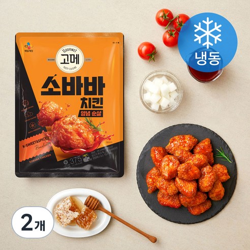 [로켓프레시] 고메 소바바 치킨 양념 순살 (냉동)