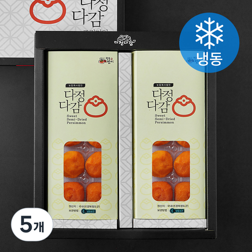 [로켓프레시] 다정다감 청도반건시 20입 + 쇼핑백 (냉동), 5개, 800g