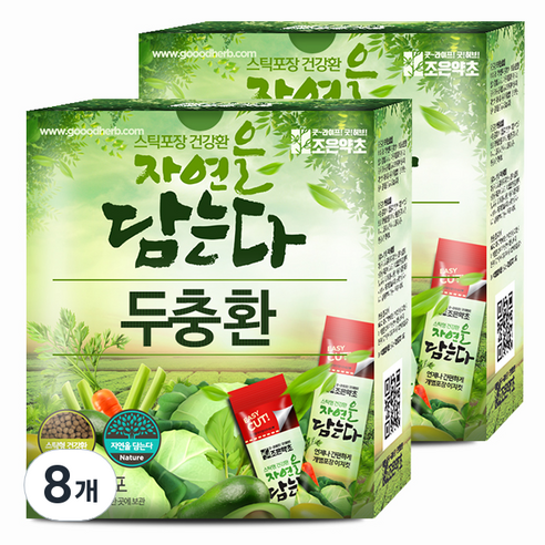 굿허브 조은약초 자연을 담는다 스틱형 두충환, 90g, 8개