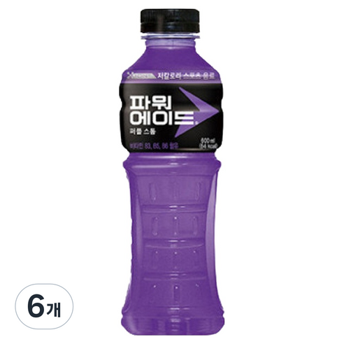 파워에이드 코카콜라 퍼플 스톰펫, 600ml, 6개