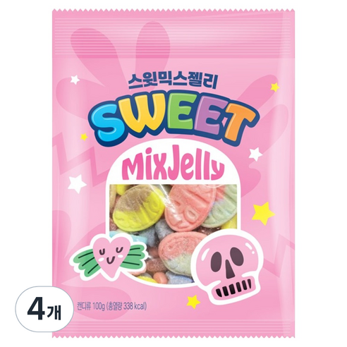 더스위트 스윗믹스젤리, 4개, 100g