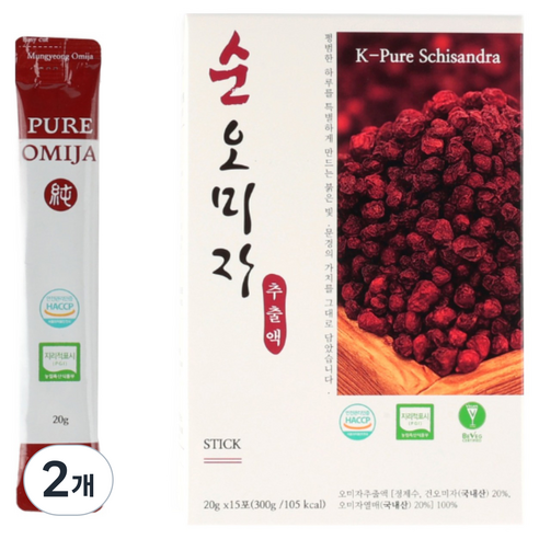 문경몰 국내산 순오미자 냉침 추출액 스틱, 20g, 30개
