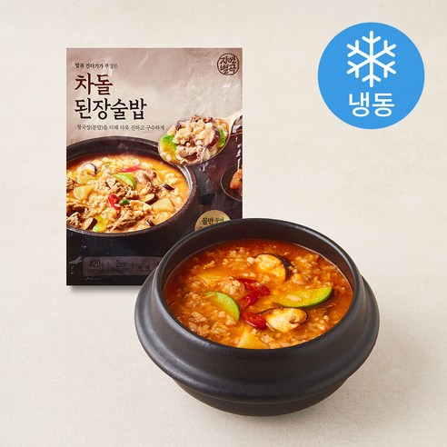 [로켓프레시] 자연별곡 차돌 된장술밥 2인분 (냉동)